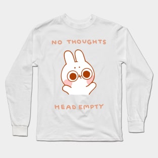 No Thoughts Head Empty Long Sleeve T-Shirt